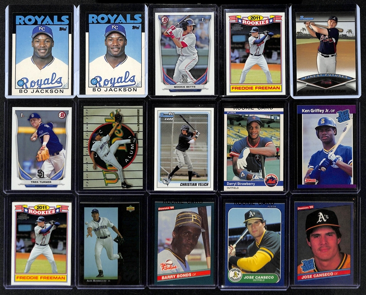 Lot of (330+) Mostly Baseball Rookies w. Cal Ripken Jr., Ichiro, McGwire, Jeter and Many More