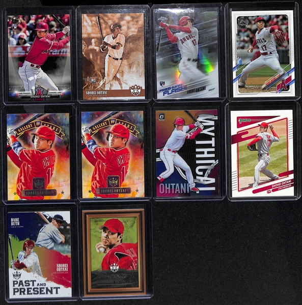 Lot of (22) Shohei Ohtani Baseball Cards w. (15) Rookies