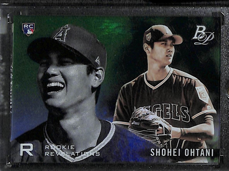 Lot of (12) Shohei Ohtani Baseball Rookies Cards w. Bowman Platinum Rookie Revelations #d/99