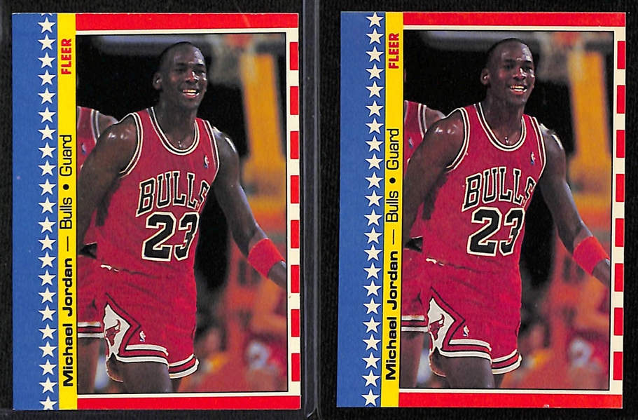 Lot Detail - Lot of (40+) Michael Jordan Cards w. (2) 1987-88