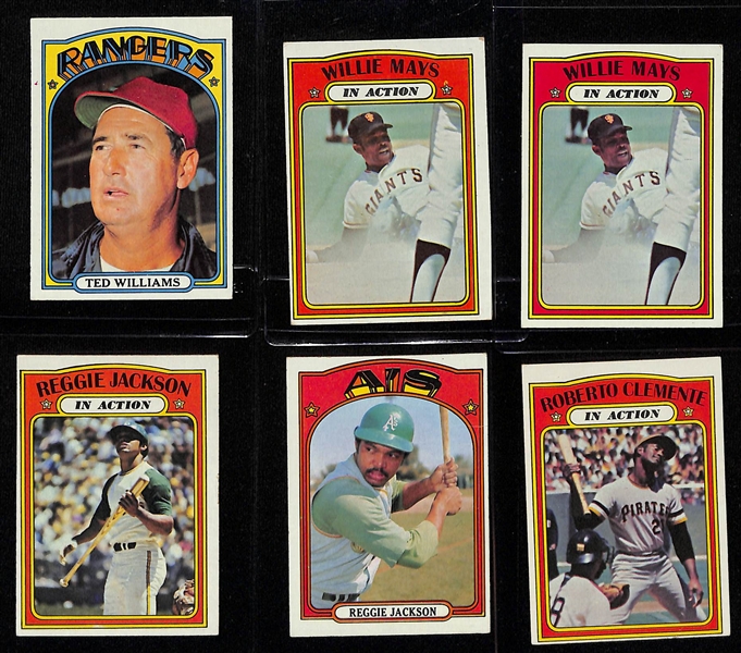 Lot of (31) 1972-1975 Topps Baseball Cards w. 1972 Pete Rose x4