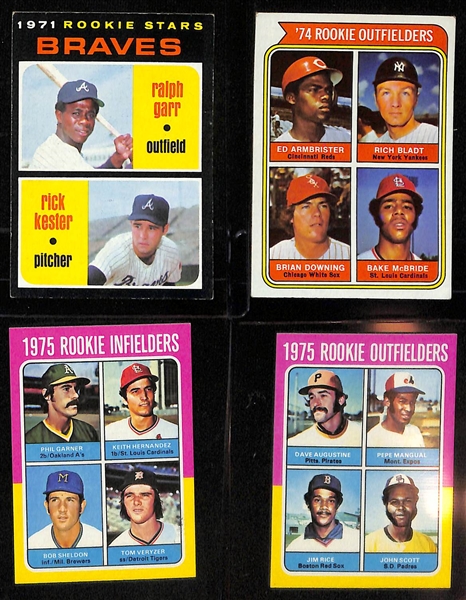 Lot of (40) 1963-1989 Baseball Rookie Cards w. 1973 Goose Gossage Rookie Card