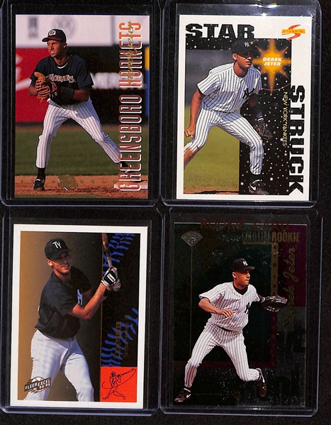 Lot of (75+) Derek Jeter Cards w. Many Rookies and Inserts!