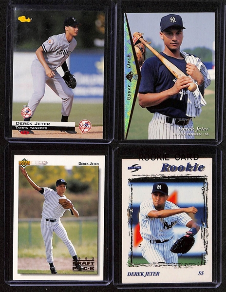 Lot of (75+) Derek Jeter Cards w. Many Rookies and Inserts!