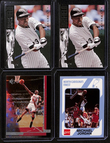Lot of (20) Michael Jordan Mostly Basketball Cards w. 1994 Topps Finest