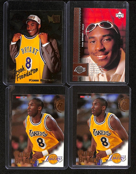 Lot of (18) Kobe Bryant Basketball Cards w. (11) Rookies