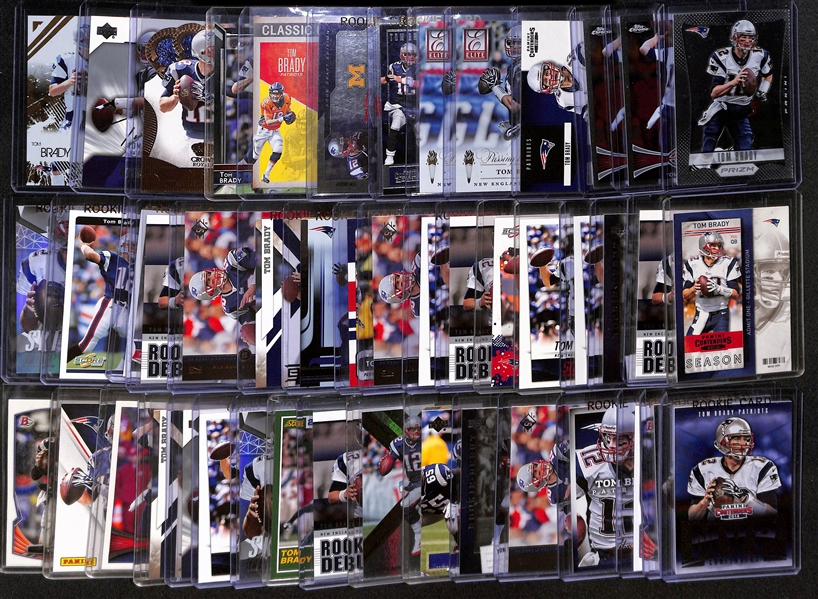 Lot of (45+) Tom Brady Cards w. 2012 Panini Prizm # 116