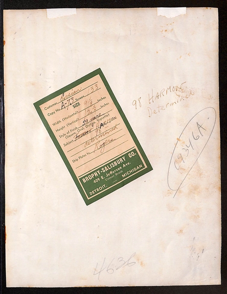 Rare c. 1939-1940 Tom Harmon (Michigan) Autographed Type 1 Photo (1940 Heisman Trophy Winner) w. JSA Auction Letter