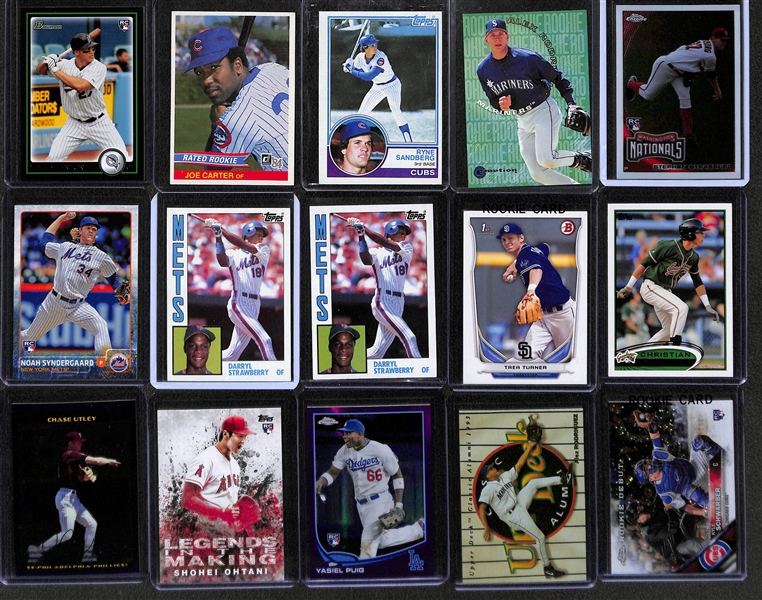 Lot of (170+) Mostly Baseball Rookies w. Sandberg, Rodriguez, Turner, Ohtani, Smoltz and Many Others