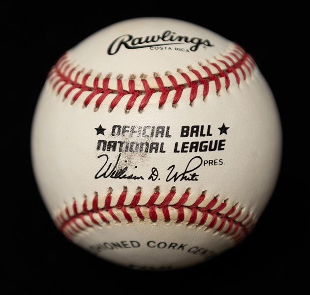 Sadaharu Oh Autographed Official National League Baseball (JSA Auction Letter)