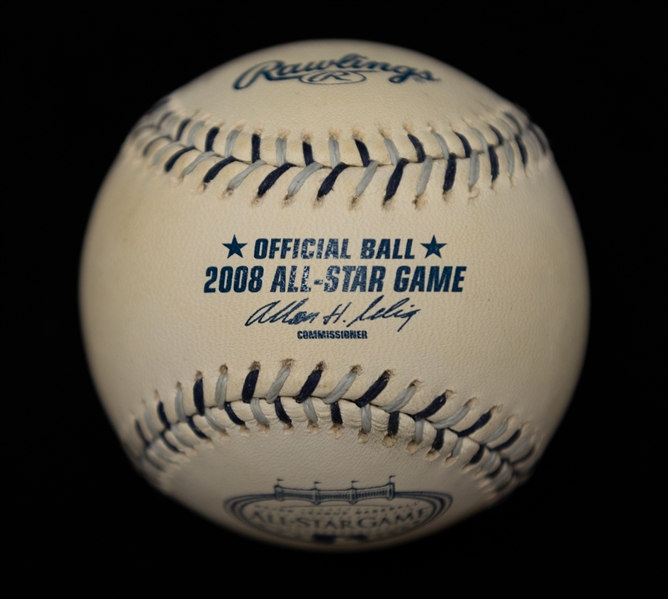 Mariano Rivera Autographed 2008 All-Star Game Ball (JSA Auction Letter)