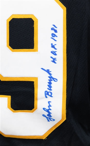 (2) Autographed Authentic Boston Bruins Jerseys - John Bucyk & Milan Lucic (JSA Auction Letter)