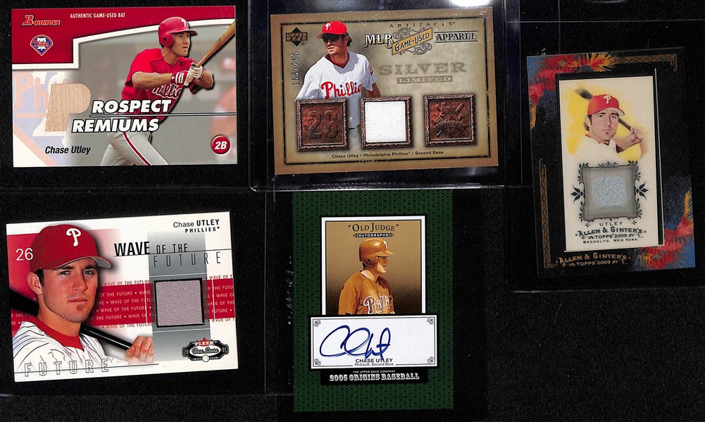 Chase Utley Autographs and Memorabilia