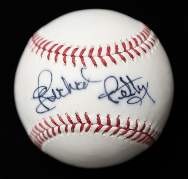 Richard Petty Autographed Official Major League Baseball (JSA Auction Letter)