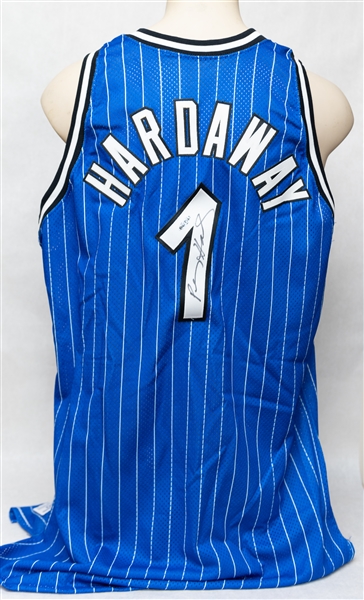 Upper Deck Authenticated Anfernee Penny Hardaway Signed Official 1994 Champion Orlando Magic Blue Jersey (w. Original Box & Certificate)