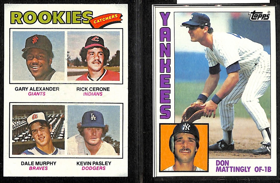 (9) Baseball Rookies - G. Carter, Molitor, D. Murphy, Mattingly, Boggs Gwynn, Piazza, Sandberg