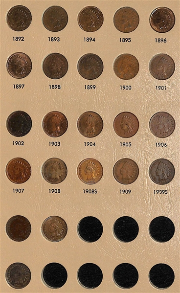 Lot of (23) Indian Head Cents from 1862-1909 w. 1909S