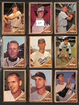 1962 Topps Baseball Partial Set (446 Cards of 598) w. Mickey Mantle