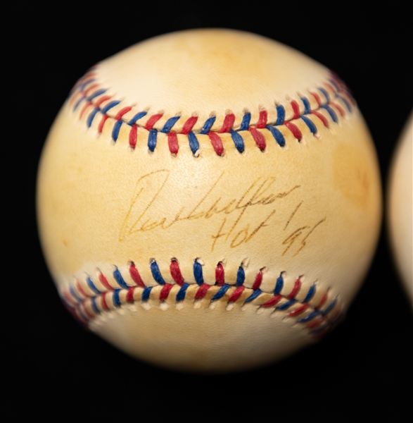 Lot of (2) Autographed All-Star Baseballs w. Tony Gwynn and Richie Ashburn (JSA Auction Letter)