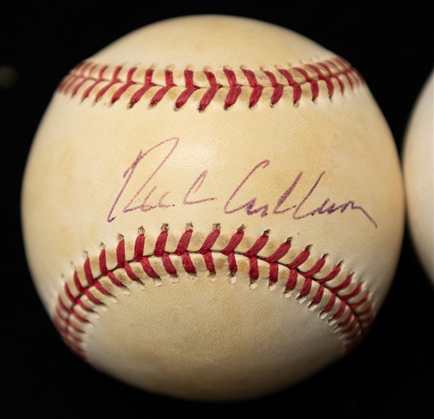 Lot (3) Richie Ashburn Autographed baseballs (JSA Auction Letter)