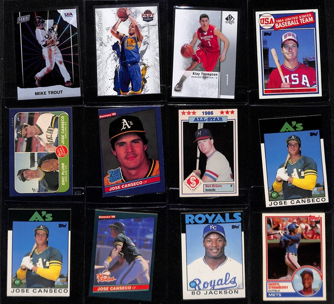 Lot of (55+) Mostly Baseball 1990s to Present Rookies and Stars w. Mike Trout, Griffey Jr., Maddux, McGwire, and Many Others