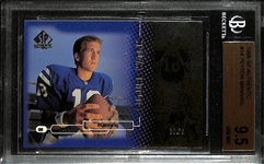 1998 SP Authentic Peyton Manning #14 Rookie Card Graded BGS 9.5 Gem Mint!