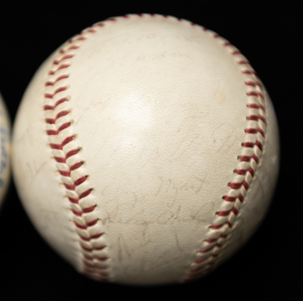 Lot of (3) Multi Signed Team Baseballs (JSA Auction Letter)