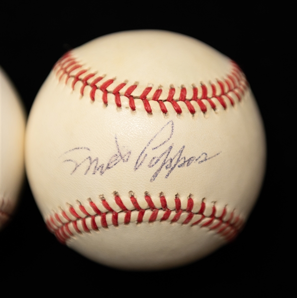 Lot of (3) Autographed Baseballs w. Pete Rose, Milt Pappas, and Earl Weaver (JSA Auction Letter)