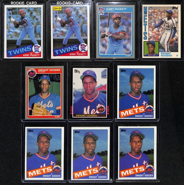 Lot of (20) 1984-85 Baseball Rookie Cards w. McGwire, Clemens, Puckett, and Gooden