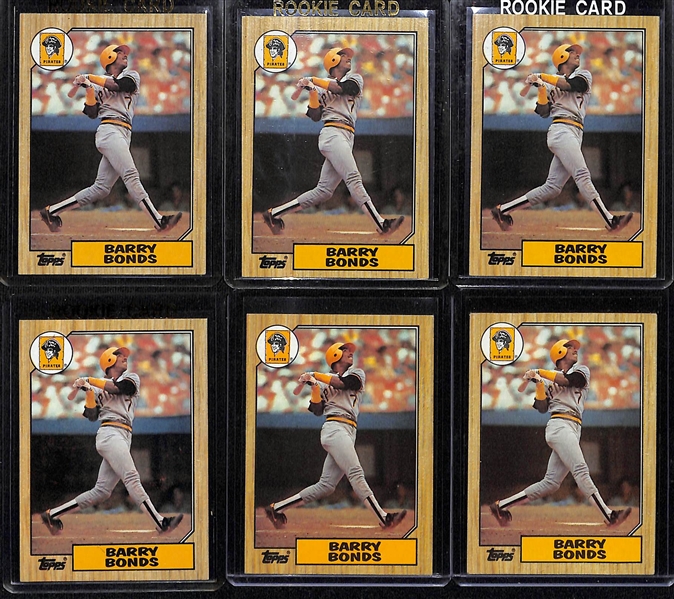 Lot of (36) 1980s Baseball Rookies w. Bonds, B. Jackson, Canseco, McGwire, Maddux, and Others