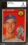 1954 Topps Al Kaline Rookie Card #201 Graded Beckett BVG 3 VG