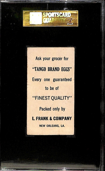 Rarely Seen 1916 Tango Eggs Billy Meyer (Philadelphia A's) SGC 4 VG/EX