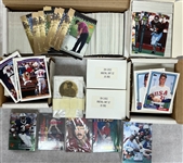 Huge Lot of Mixed Sports Sets w. 600+ 2001 Upper Deck Tiger Woods "Tiger Tales" Cards