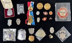Lot of (20) Vintage Official Police and Fireman Badges