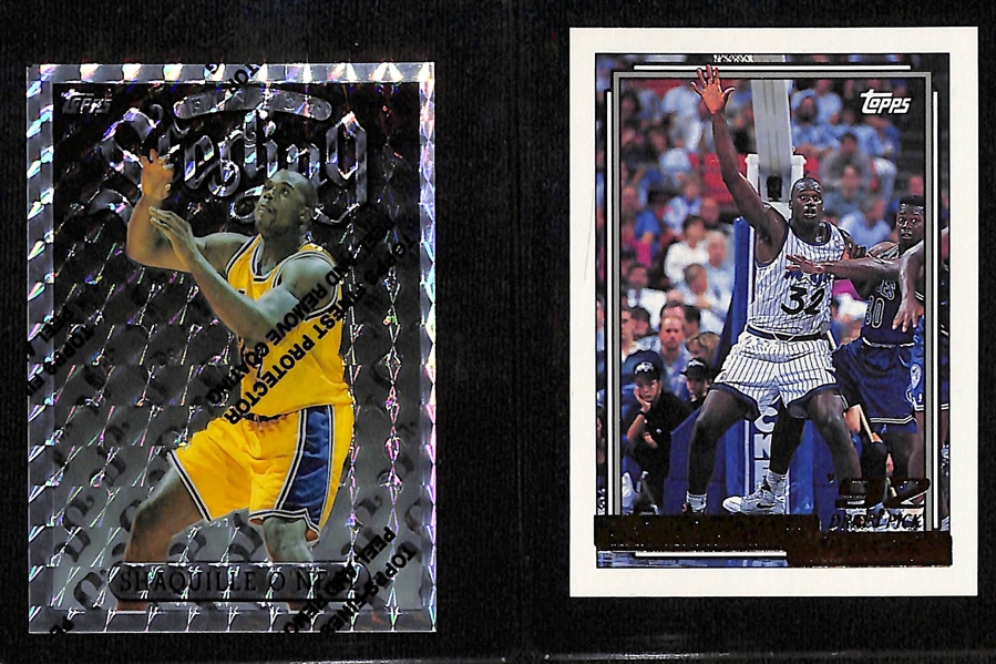 1996-97 Topps Finest Sterling Shaquille O'Neal Refractor and 1992-93 Topps Gold Rookie
