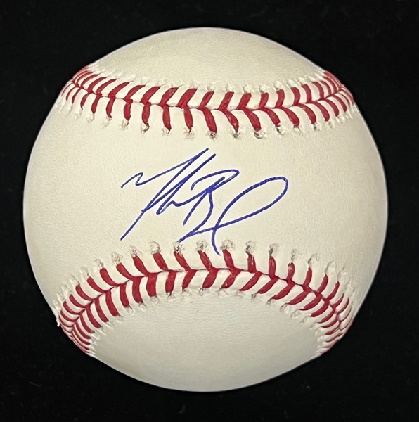 Mookie Betts Autographed Baseball (MLB & Fanatics Certs)