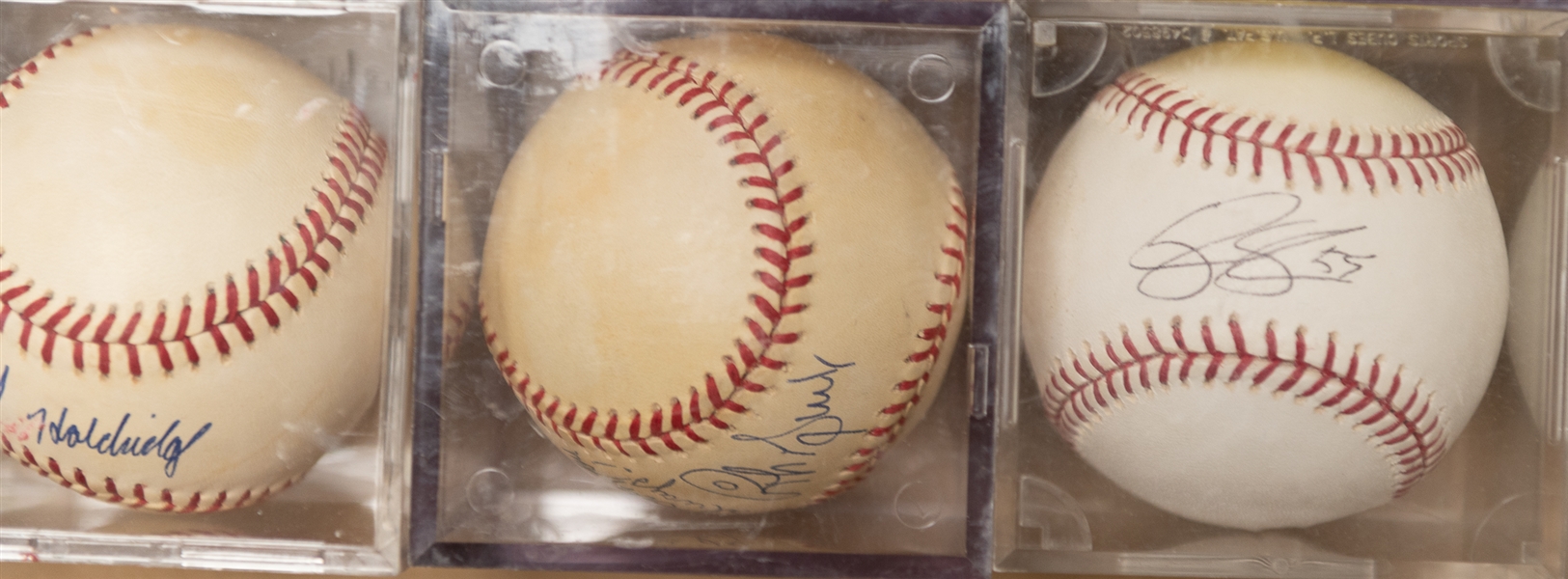 Lot of (15) Autographed Baseballs w. R. Zimmerman, Cox, J. Hamilton, T Clark, Davis, and Others (JSA Auction Letter)