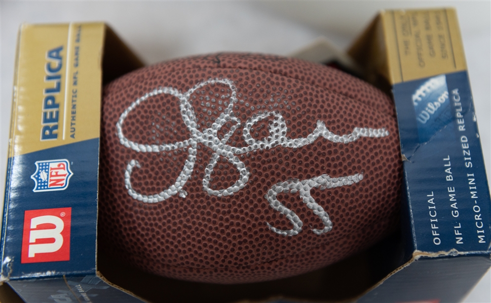 Lot of (7) Autographed Footballs w. Joe Montana, Steve Young, Chris Carter and Others (JSA Auction Letter)