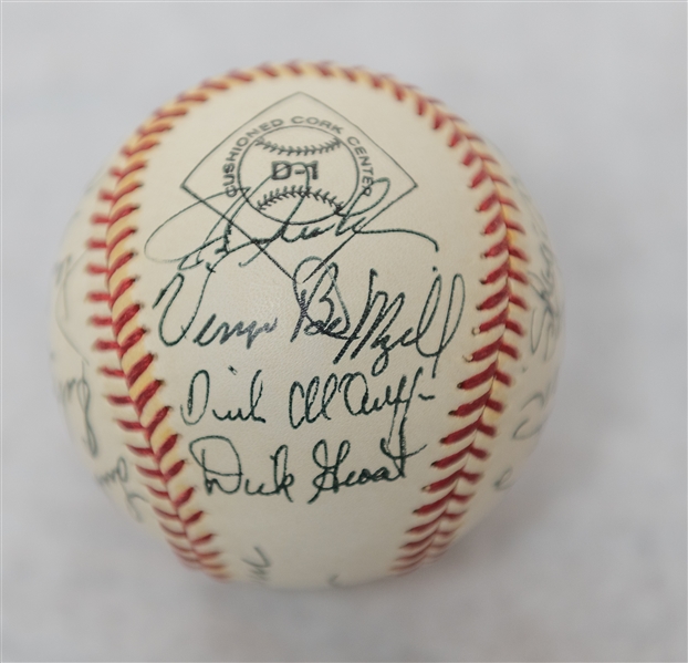 Autograph Lot w. Old Timers Signed Baseball, Brett The Hitman Hart Signed Baseball, Lou Marson Signed 2009 USA Jersey & Carlos Lee Signed Used Glove (JSA Auction Letter)
