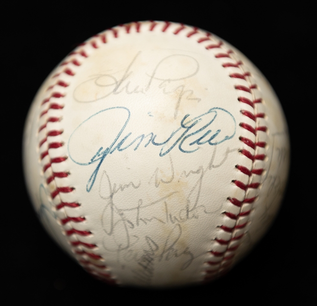 1980 Red Sox Team Signed Baseball w. Ted Williams, Carl Yazstremski, Jim Rice, More (JSA Auction Letter)