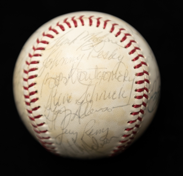 1980 Red Sox Team Signed Baseball w. Ted Williams, Carl Yazstremski, Jim Rice, More (JSA Auction Letter)