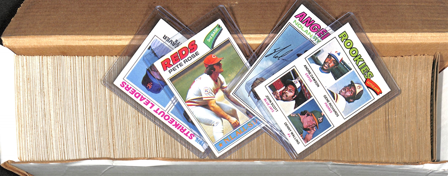 1977 Topps Baseball Complete Set of 660 Cards w. Andre Dawson RC