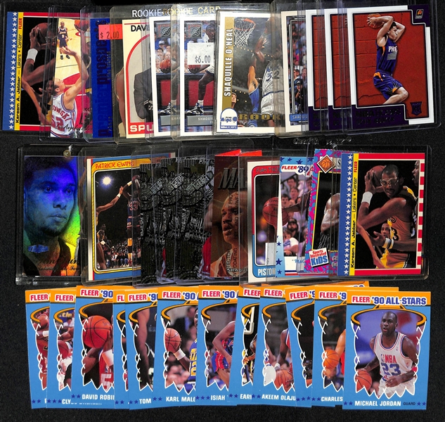 Lot of (30+) NBA Rookies and Stars Lot w. (3) Devin Booker, (4) Shaquille O'Neal Rookies and More!
