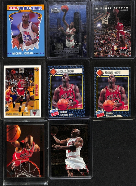 Lot of (17) Michael Jordan Cards and Inserts w. (2) 1995-96 Topps Finest 