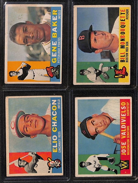 Lot of (32) 1960 Topps Baseball Cards w. Bob Gibson, Harmon Killebrew and Others