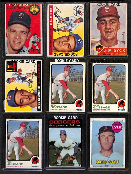 Lot of (23) 1950s, 60s, and 70s Mostly Topps Rookies w. Harvey Kuenn
