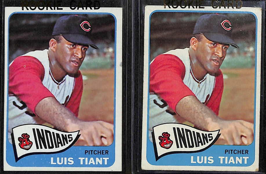 Lot of (11) 1950s and 60s Topps Baseball Cards w. (2) 1965 Luis Tiant RCs