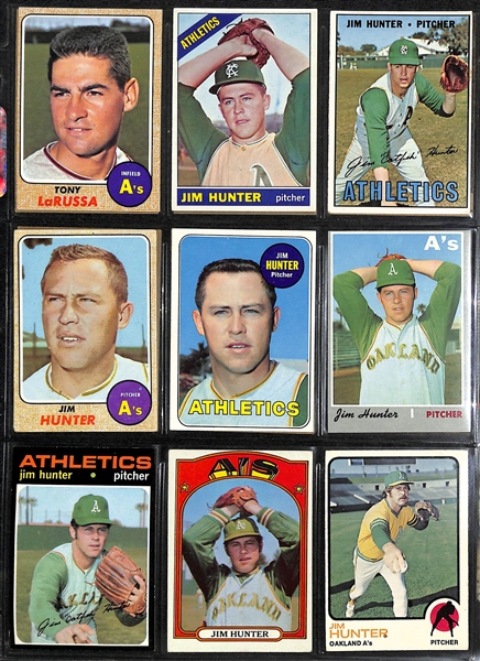Lot of (325) Vintage Oakland A's Cards from 1960-1974 & (45) San Francisco Warriors from 1969-1974