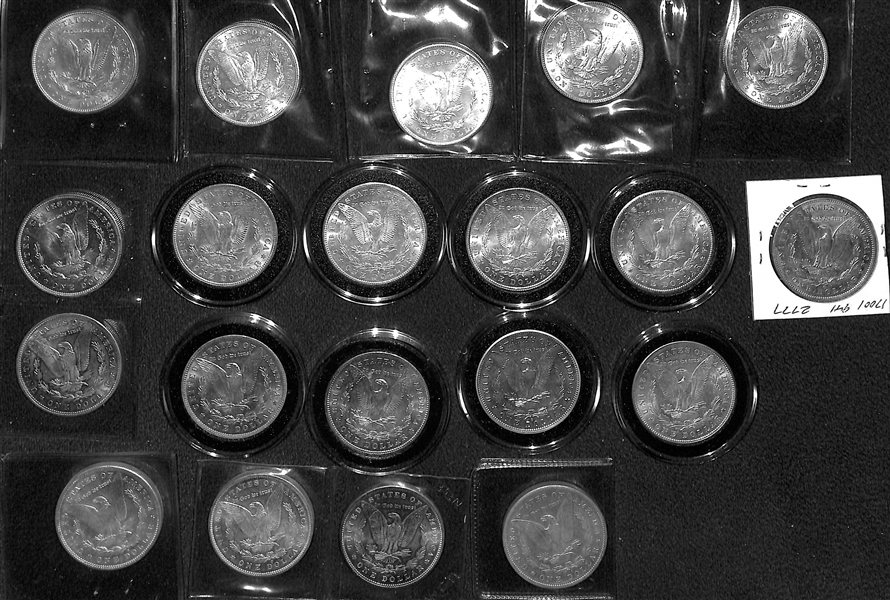 Lot of (20) Assorted Circulated Morgan Silver Dollars from 1879-1904