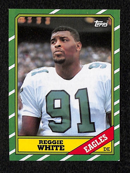 High-Quality 1986 Topps Football Complete Set (396 Cards) w. Rice Rookie and 1st NFL Steve Young & Reggie White Cards! EX-MT